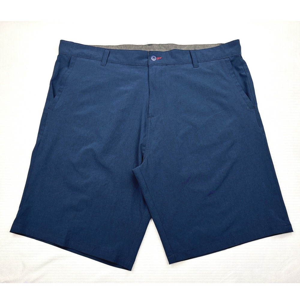 Burnside Performance Shorts Mens 40 Navy Blue Hybrid Golf Stretch Walk BC9821